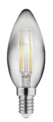 Decor Lumiere ovaali LED-lamppu E14 Hehkulanka lämmin valkoinen 2700K Savulasi 35mm
