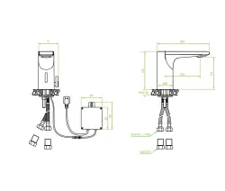 Aquadesign Sensor hana elektroninen pesuallashana paristo- tai verkkovirtakäyttöinen kromi 1208958186