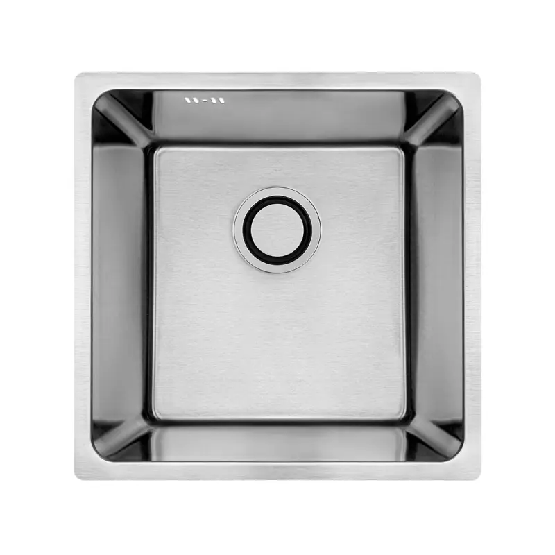 Aquadesign R25 handle top mount, undermount, and flush mount sink stainless steel 40x40cm 1208958206
