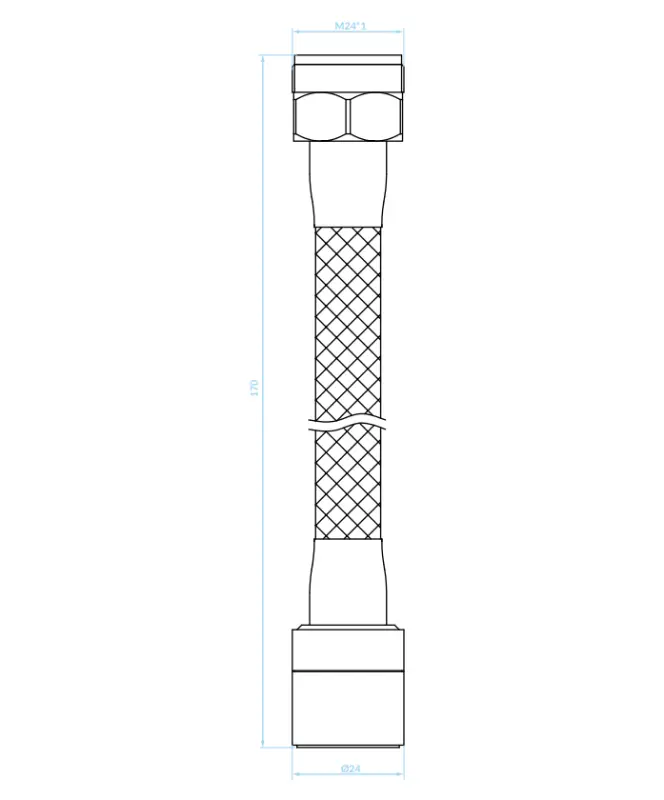 Aquadesign 2-toimintoinen pidennetty perlator joustavalla 17 cm ulostulolla kromi M22 ja M24 1208958227