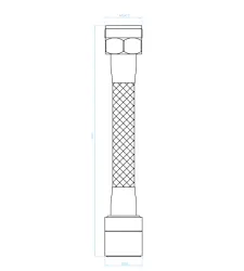 Aquadesign 2-toiminen jatkettu perlator joustavalla 13 cm ulosvedettävällä kromilla M22 ja M24 1208958229