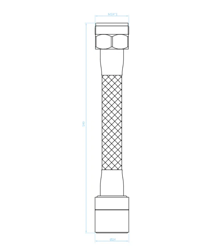 Aquadesign 2-toiminen jatkettu perlator joustavalla 13 cm ulosvedettävällä kromilla M22 ja M24 1208958229