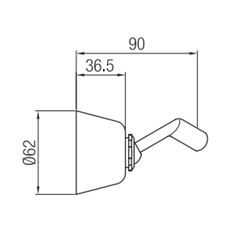 PB Unix Tilting hand shower holder bronze 1208958353