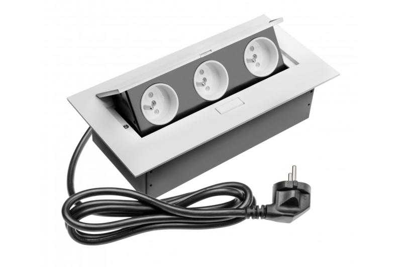 Suorakaiteen muotoinen upotettu pistorasia 1208958681