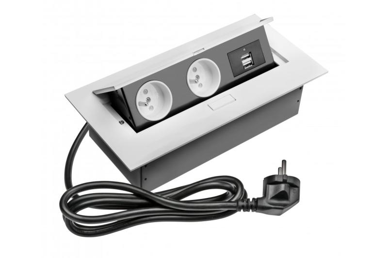 Suorakaiteen muotoinen upotettu pistorasia 1208958687