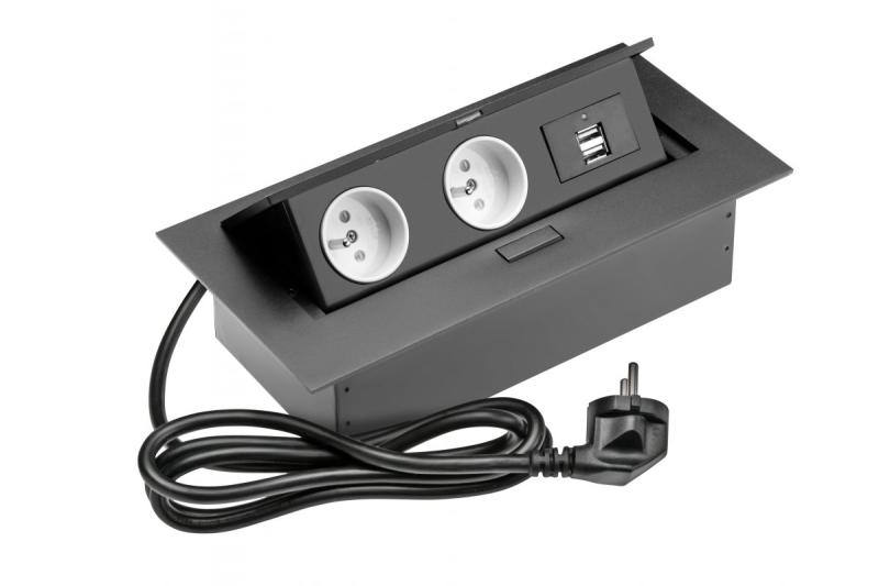 Suorakaiteen muotoinen upotettu pistorasia 1208958688