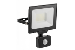 G-TECH LED-tulva valo liiketunnistimella, 30W, 3000lm, AC220-240V, 50/60 Hz, PF>0,9, RA>80, IP65, 120°, 6000K, musta 1208959177