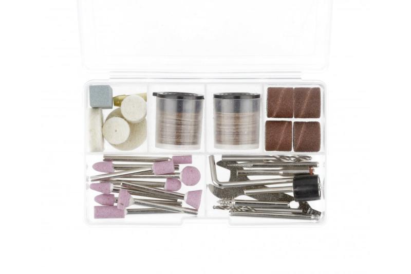 Hoegert Mini-hiomakone laukussa sisältäen 184 lisävarustetta 1208960199 HT2E101