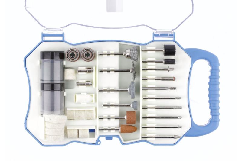 Hoegert Reserveonderdelenset voor mini-slijpmachine, 71 stuks. 1208960203