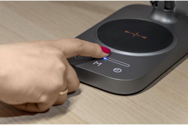 Decor Bureau lamp Bressi 8W 450lm AC220-240V 3-CCT Langaton Lataus USB PF>0,5 RA>80 Harmaa 1208962480