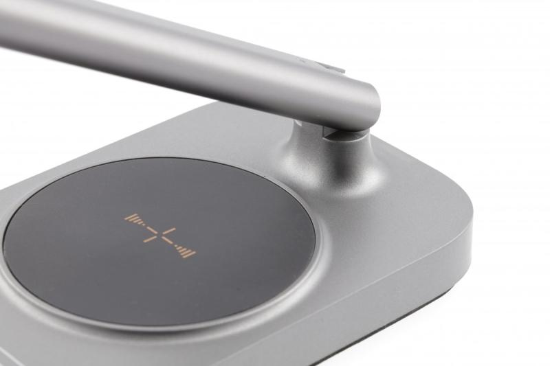 Decor Bureau lamp Bressi 8W 450lm AC220-240V 3-CCT Langaton Lataus USB PF>0,5 RA>80 Harmaa 1208962480