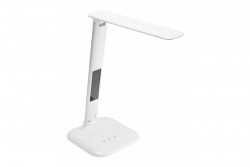 Deco Pöytälamppu GALACTIC LED 5W 240lm AC220-240V 50/60Hz vaihdettavat värit (3000K 4000K 6000K) kalenteri herätyskello lämpömittari valkoinen kotelo. 1208962484