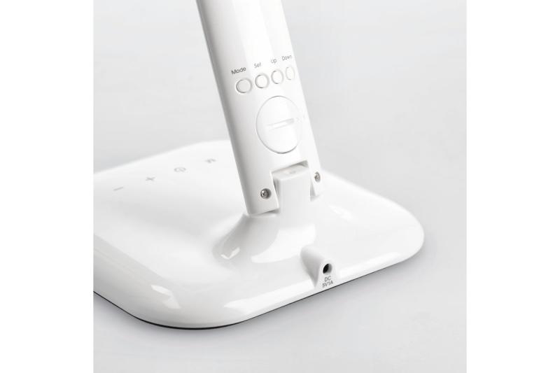 Deco Pöytälamppu GALACTIC LED 5W 240lm AC220-240V 50/60Hz vaihdettavat värit (3000K 4000K 6000K) kalenteri herätyskello lämpömittari valkoinen kotelo. 1208962484