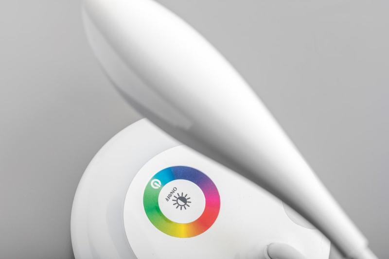 Sier Tafellamp GALACTIC LED 5W 240lm 5V DC 4000K RGB basis USB-laden wit lichaam 1208962485