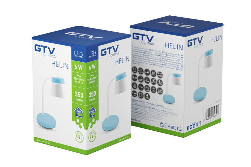 Decor Bureau Lamp Helin 6W 350lm AC220-240V 3-CCT PF> 0,5 RA>80 Sininen 1208962493