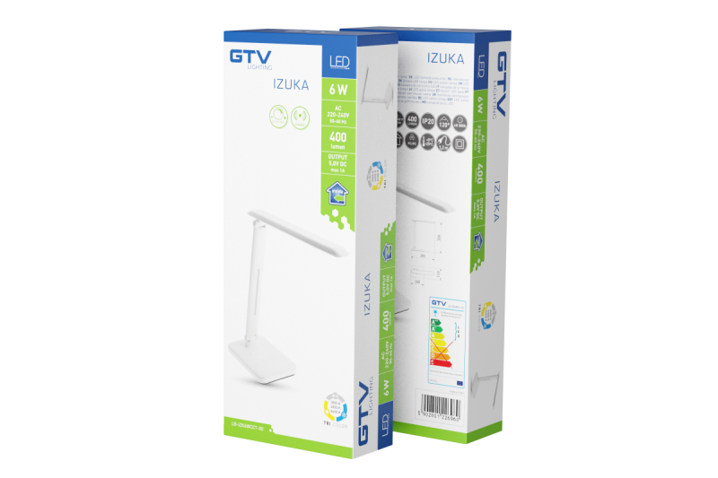 Decor IZUKA LED-pöytävalaisin 6W 400 lm AC220-240V 50/60Hz CCT induktiolaturi valkoinen. 1208962496