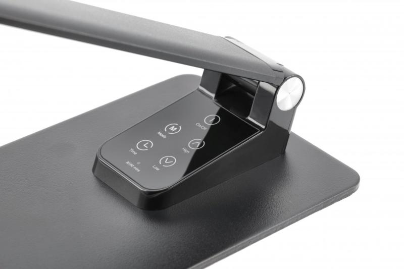 Decor Bureaulamp Loneos 12W 700lm AC220-240V 3-CCT 5-portainen himmennys RA>80 USB musta 1208962502