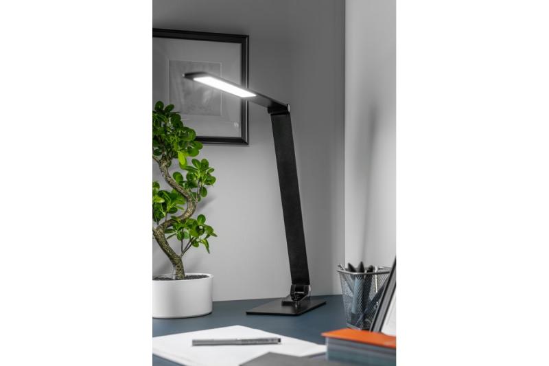 Decor Bureaulamp Loneos 12W 700lm AC220-240V 3-CCT 5-portainen himmennys RA>80 USB musta 1208962502
