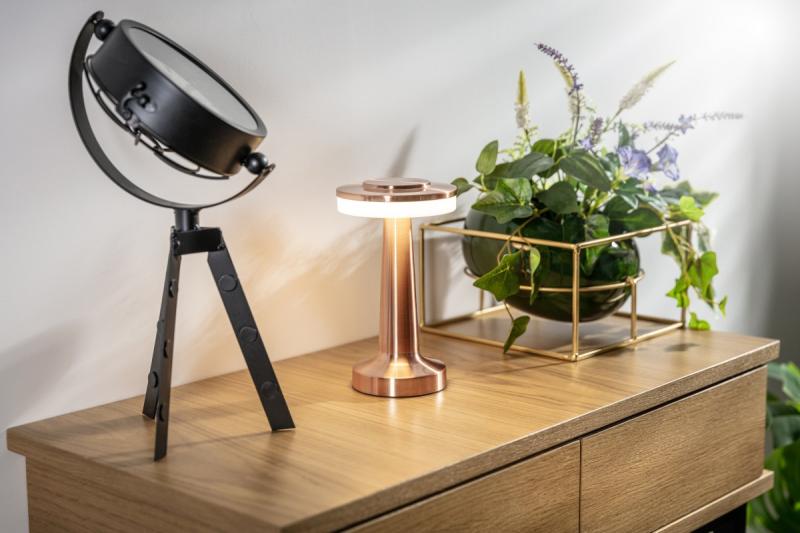 Decor Monum työpöytävalaisin 3W 200lm DC 5V 1A 3000 K 3 kpl Himmennettävä akku 1800 mAh kupari. 1208962506