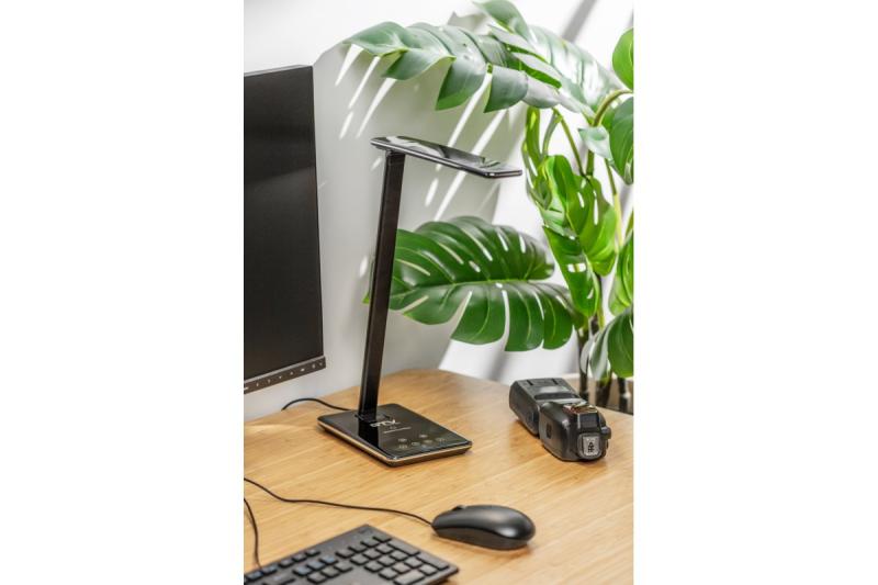 Decor Pöytälamppu Tritton 6W 340lm AC220-240V 4-CCT Langaton Lataus USB PF>0.5 RA>80 musta 1208962518