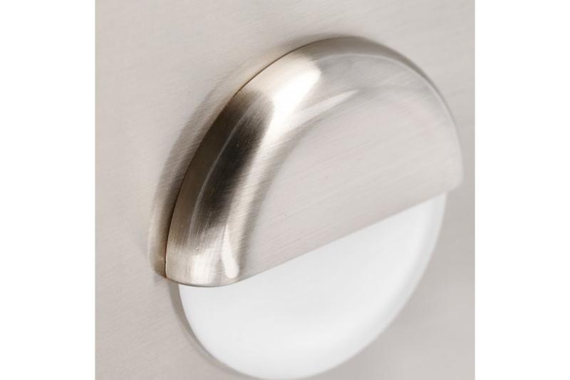 Decor LED staircase fixture ESCADA OB DC12V round frosted cover 0 8W 70lm 4000K inox cable 150cm