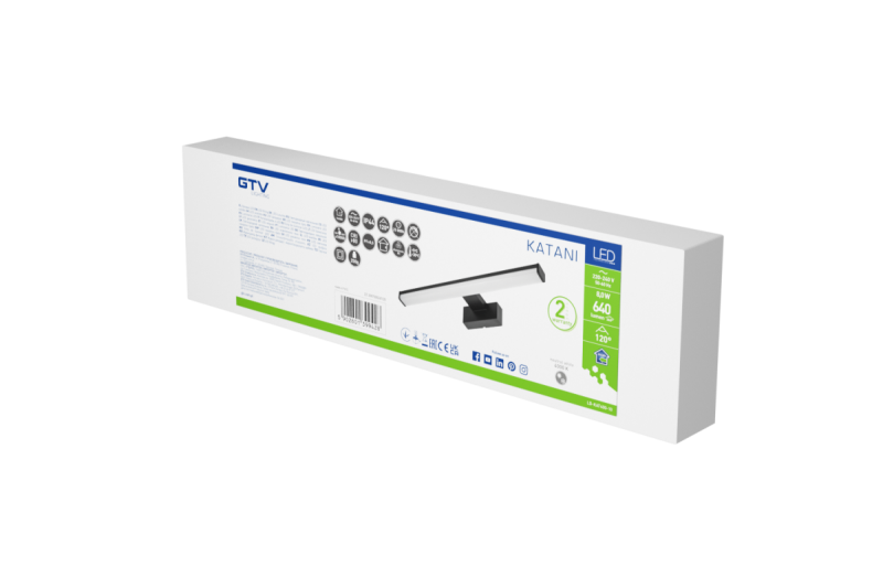 Decor Led luminaire Catania 400mm 8W AC220-240V 50/60Hz 4000K IP44 RA >80 640lm Black 1208962884