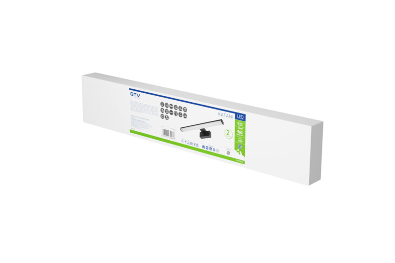 Decor Led luminaire Catania 600mm 12W AC220-240V 50/60Hz 4000K IP44 RA >80 960lm Black 1208962887