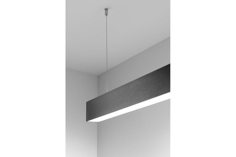 Decor LED linear fixture LUNA-A 40W 3200lm AC220-240V 50-60Hz 100° RA>80 PF>0 9 AL/PC 4000K 120cm black 1208962939