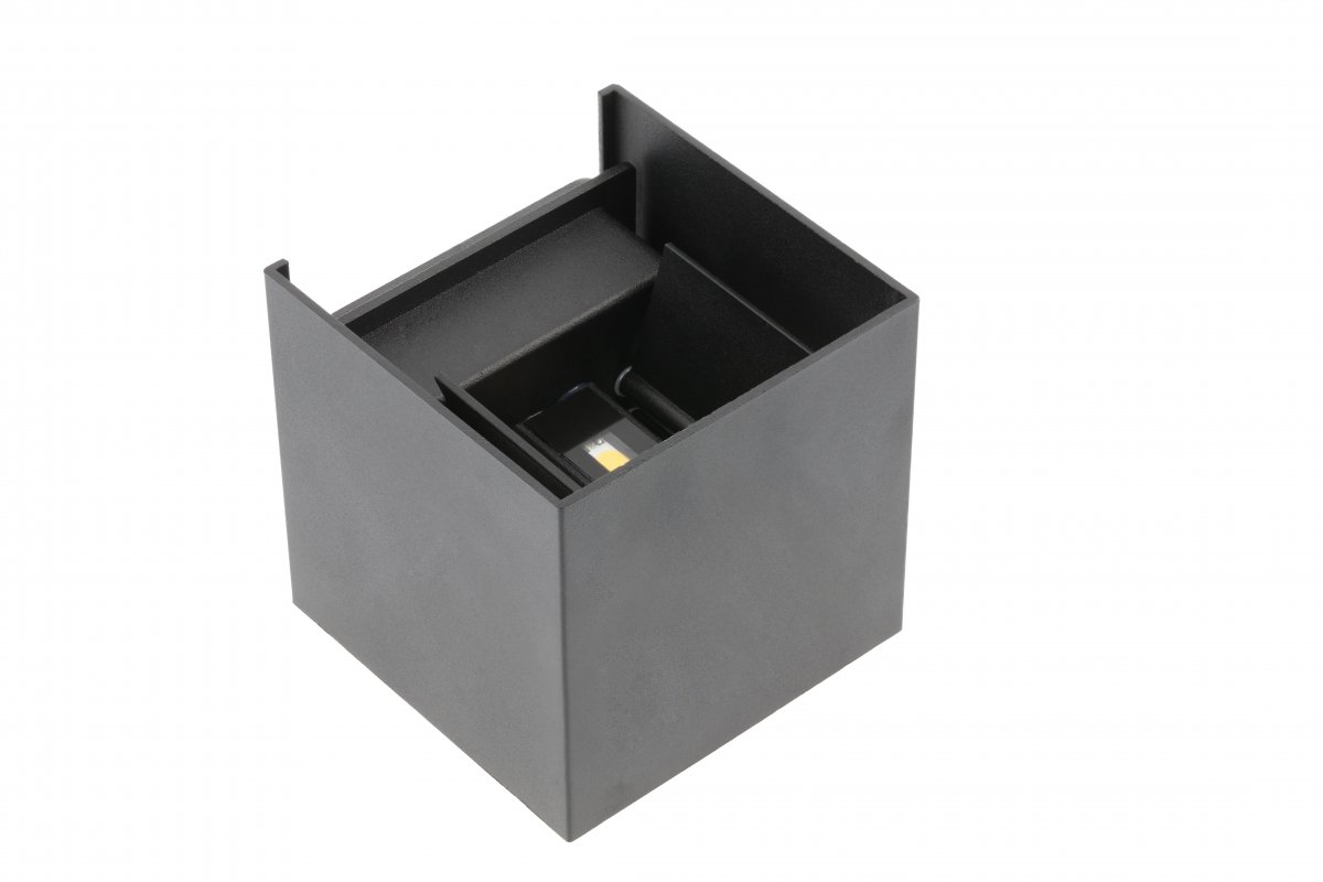 Decor MISSOURI-K LED lamp 7W 540lm AC220-240V 50/60 Hz PF>0.5 Ra≥80 IP54 IK08 4000K square black 1208962994 - Productafbeelding