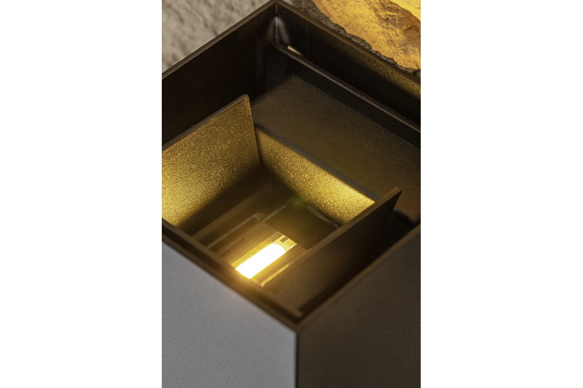 Decor MISSOURI-K LED lamp 7W 540lm AC220-240V 50/60 Hz PF>0.5 Ra≥80 IP54 IK08 4000K square black 1208962994 - Productafbeelding 3