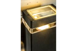 Decoreer wandarmatuur met twee richtingen NESSA GU10 MAX.2x50W IP54 AC220-240V 50/60Hz musta. 1208963007