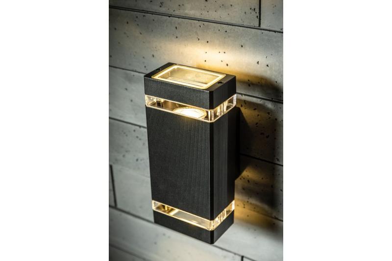 Decor Wall luminaire two directions NESSA GU10 MAX.2x50W IP54 AC220-240V 50/60Hz black 1208963007