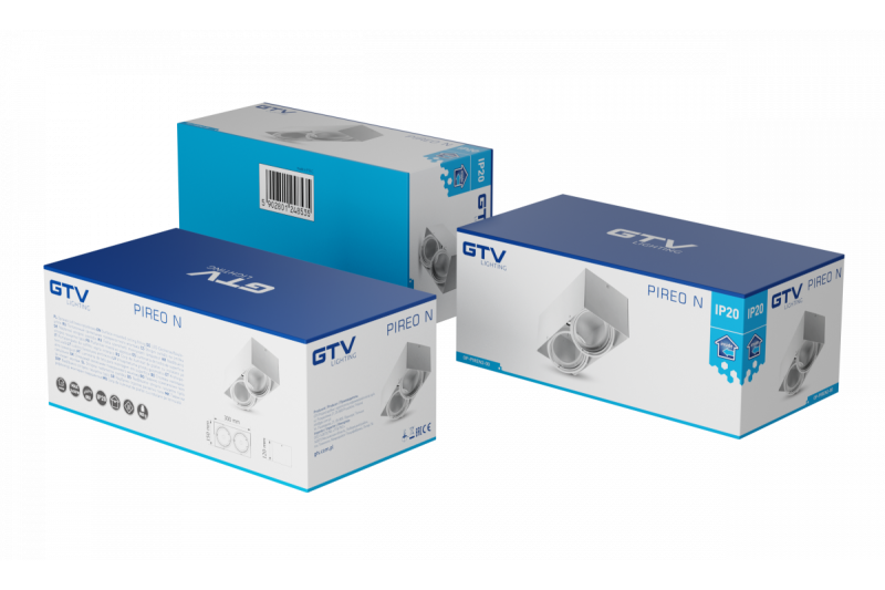 Decor Ceiling light fixture PIREO N surface mounted double IP20 white/white 1208963772