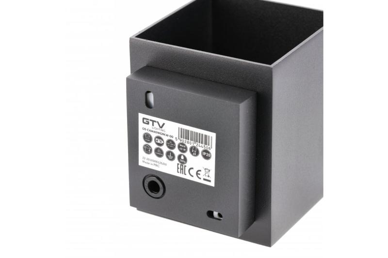Decor Wall fixture  CAMPIONE aluminium G9 IP20 max. 40W IP20 square black 1208963849