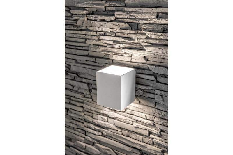 Decor Wall fixture  CAMPIONE aluminium G9 IP20 max. 40W IP20 square white 1208963850