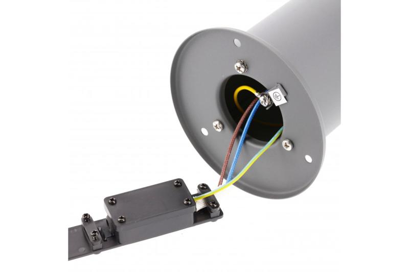 Decor Puutarhavalaisin CORTA-P 80 E27 MAX.25W IP44 AC220-240V 50-60Hz pylväs antrasiitti. 1208963863