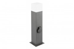 Sier Tuinarmatuur LARGO-P 50 E27 MAX.15W IP44 AC220-240V 50-60Hz max. 2500W asennustolppa grafiitti. 1208963919