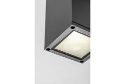 Decor Plafondarmatuur LENTO alum 100x130 IP54 max 35W neliö grafiitti. 1208963923