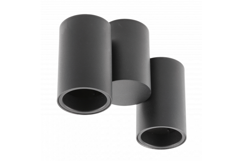 Decor Plafondarmatuuri LUPO alumiinia 17,5x5,6x11,5 IP20 2*GU10 maks. 50W pyöreä musta. 1208963926