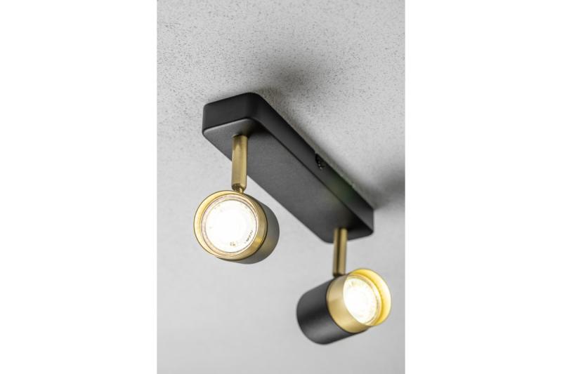 Deco Plafondivalaisin ORIO alumiini 24,0x5,5x14,0 IP20 2*GU10 max. 50W pyöreä musta. 1208963965