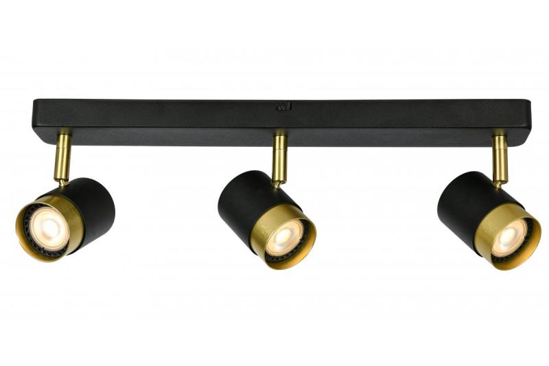 Decor Kattovalaisin ORIO alumiini 43,0x5,5x14,0 IP20 3*GU10 maks. 50W pyöreä musta. 1208963967