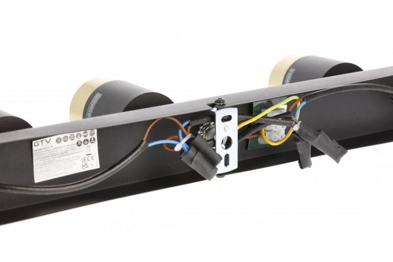 Decor Kattovalaisin ORIO alumiini 43,0x5,5x14,0 IP20 3*GU10 maks. 50W pyöreä musta. 1208963967