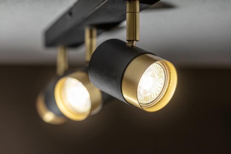 Decor Kattovalaisin ORIO alumiini 43,0x5,5x14,0 IP20 3*GU10 maks. 50W pyöreä musta. 1208963967