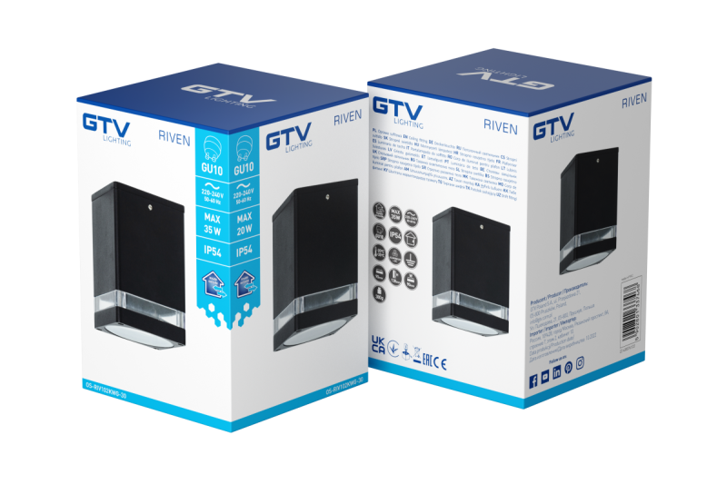 Deco Kattovalaisin RIVEN alumiini 102x120 IP54 max 35W neliö grafiitti. 1208963983