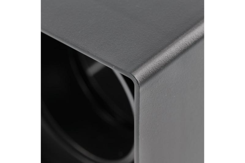 Decor Plafondlamp armatuur RESTO PC 80x80x125mm IP20 max 20W neliskulmainen musta. 1208963987