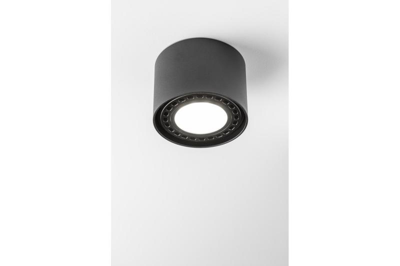 Decor Ceiling fixture SAKURA alum. 120x85 IP20 ES111 GU10 round black 1208963989