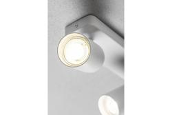 Santo Bis kattovalaisin alumiini IP20 max. 20W*2 kaksoispyöreä valkoinen. 1208964000