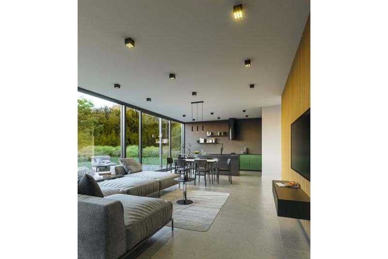 Deco Roikkuva valaisin TRESOS II 3xGU10 alumiini IP20 max. 3x20W musta. 1208964030