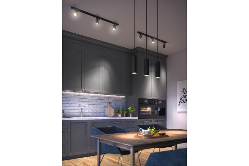 Deco Roikkuva valaisin TRESOS II 3xGU10 alumiini IP20 max. 3x20W musta. 1208964030