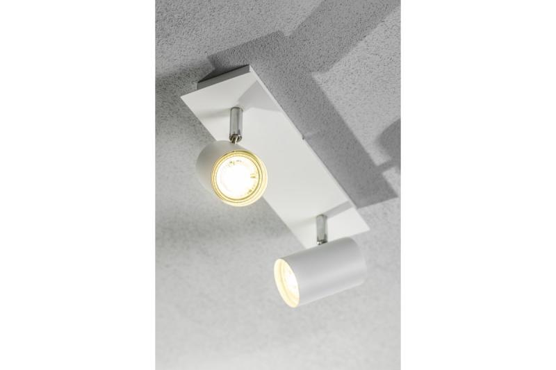 Decor Ceiling luminaire VENETO IP20 max. 20W 2 x GU10 round white 1208964037